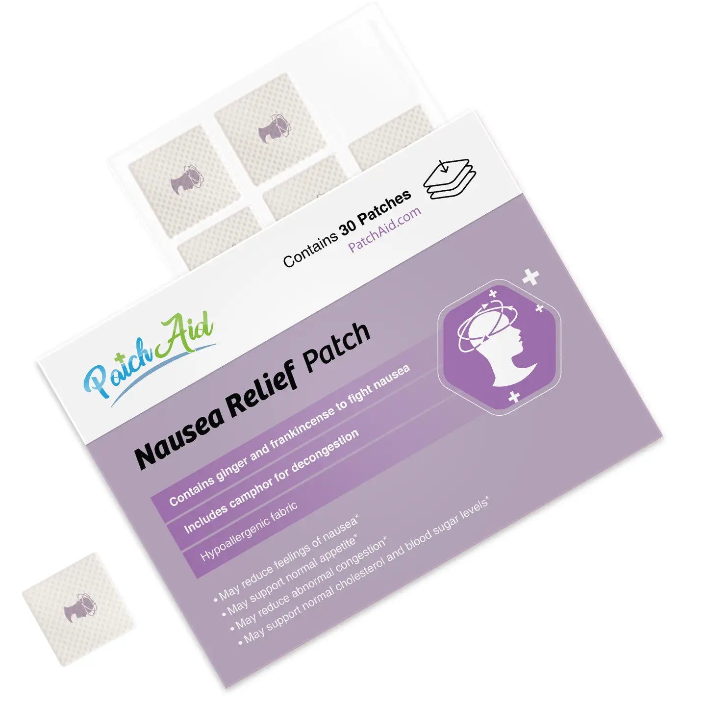 PatchAid Nausea Relief Patch - Gentle & Natural Nausea Remedy