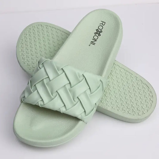 Roxoni Green Women's Slides