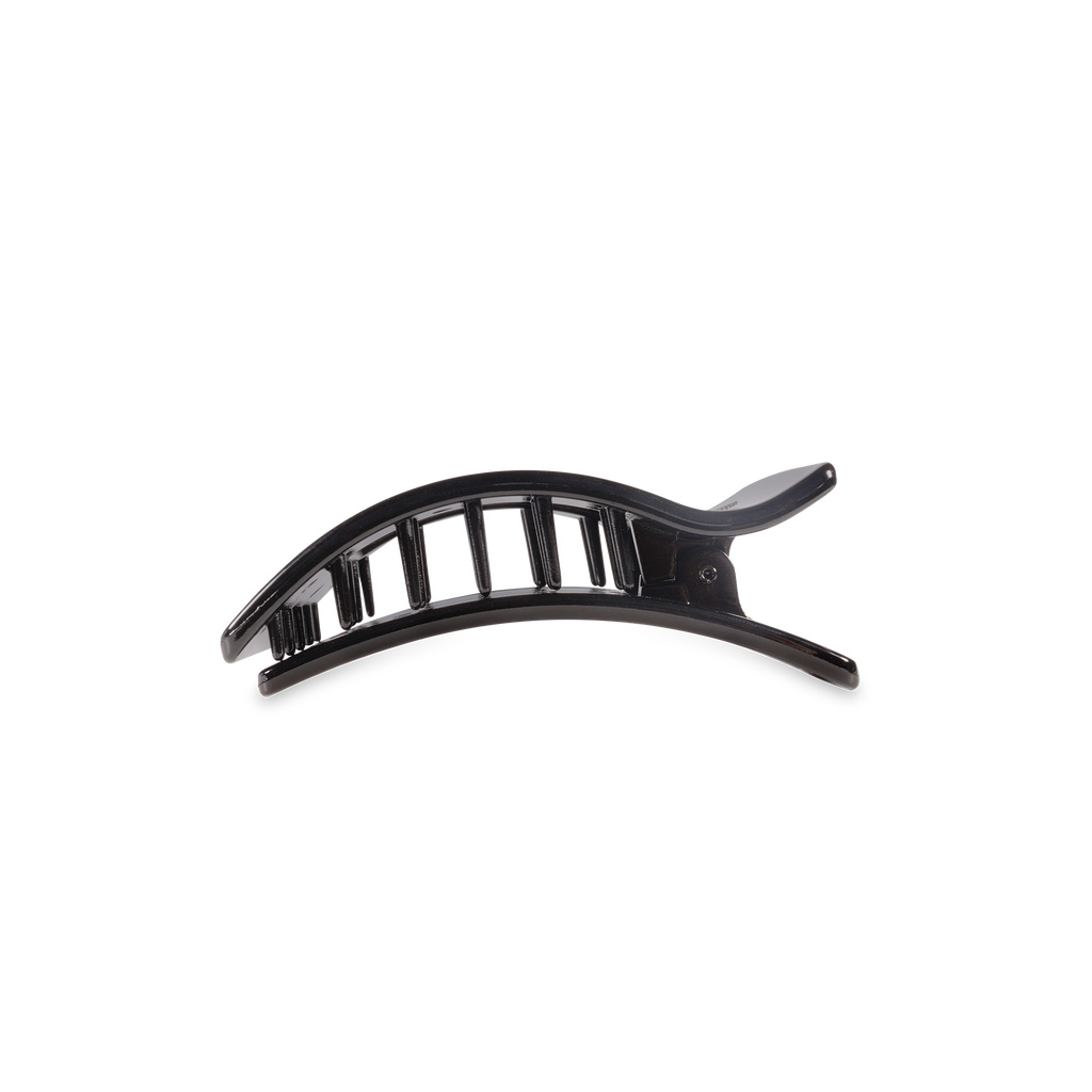 Teleties | Flat Rectangle Hair Clip | Small | Jet Black
