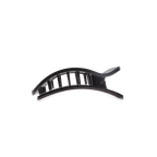 Teleties | Flat Rectangle Hair Clip | Small | Jet Black