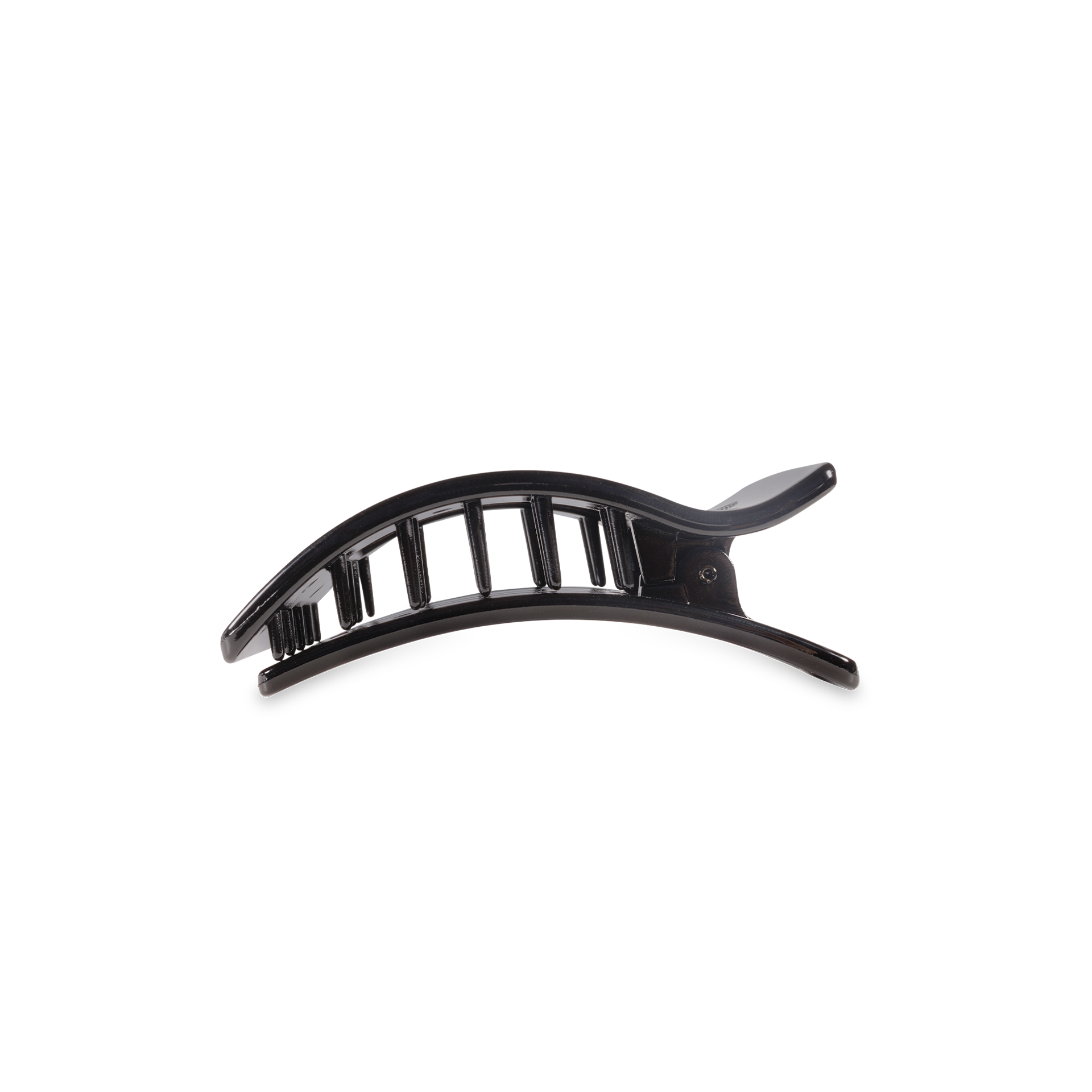 Teleties | Flat Rectangle Hair Clip | Small | Jet Black