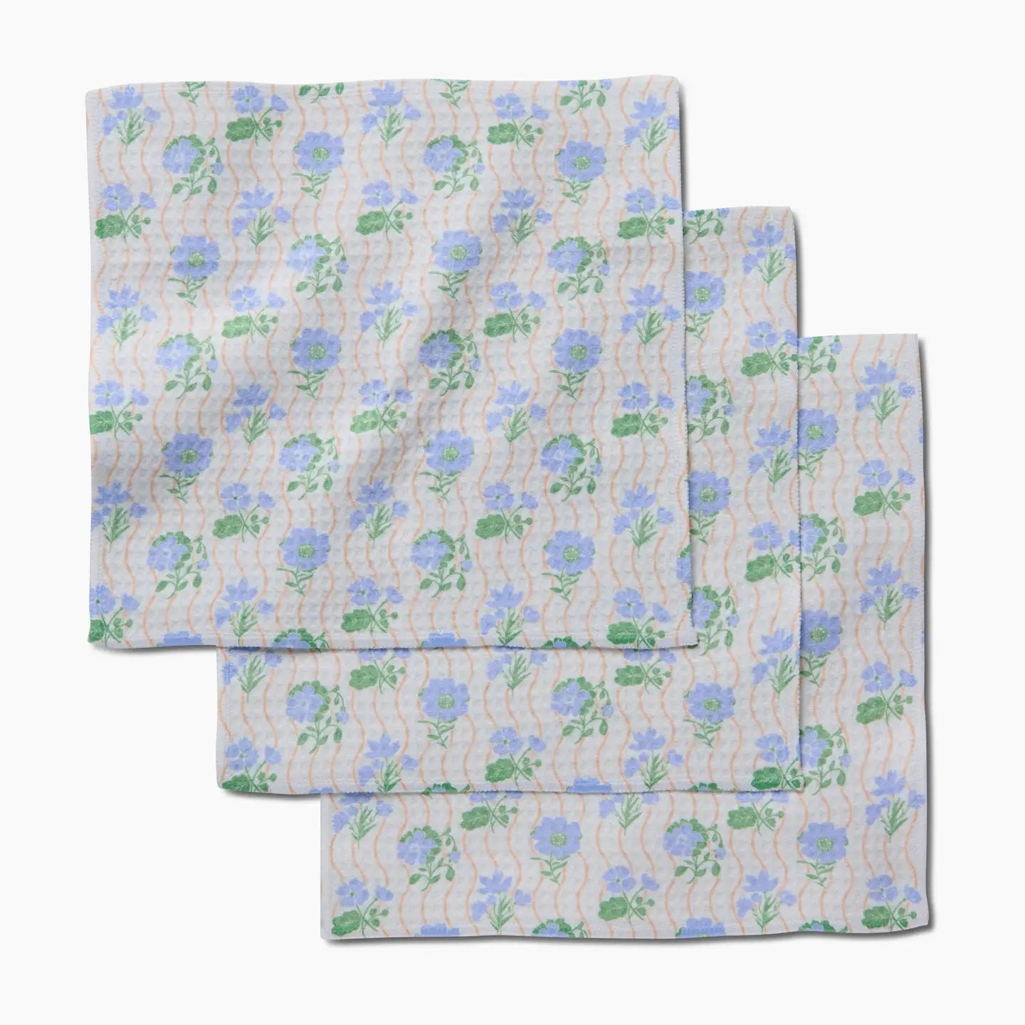 Geometry | Bath Washcloth Set | Morning Wave Luxe