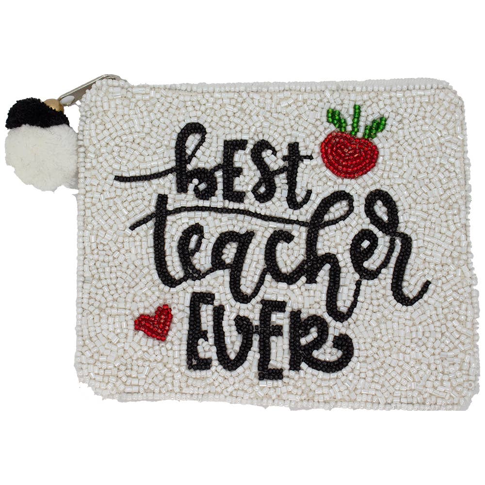 Pizzazz Inc. Best Teacher Ever Coin Purse