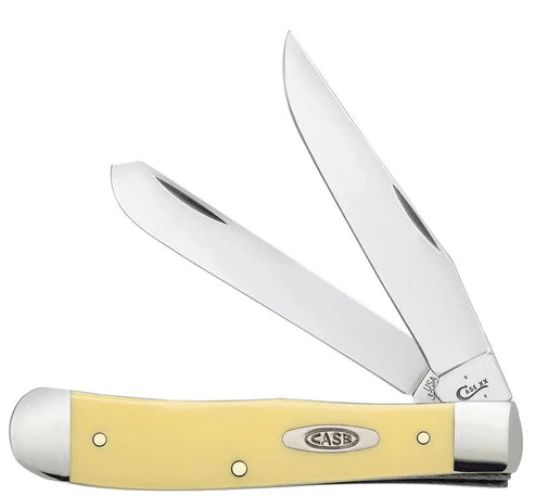 Case Knife Yellow Synthetic CS Trapper 00161