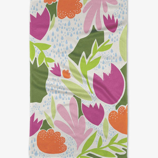 Geometry Paper Fields Tea Towel
