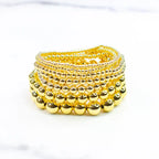 Savvy Bling | Bracelet | Gold Filled Beaded | 5mm
