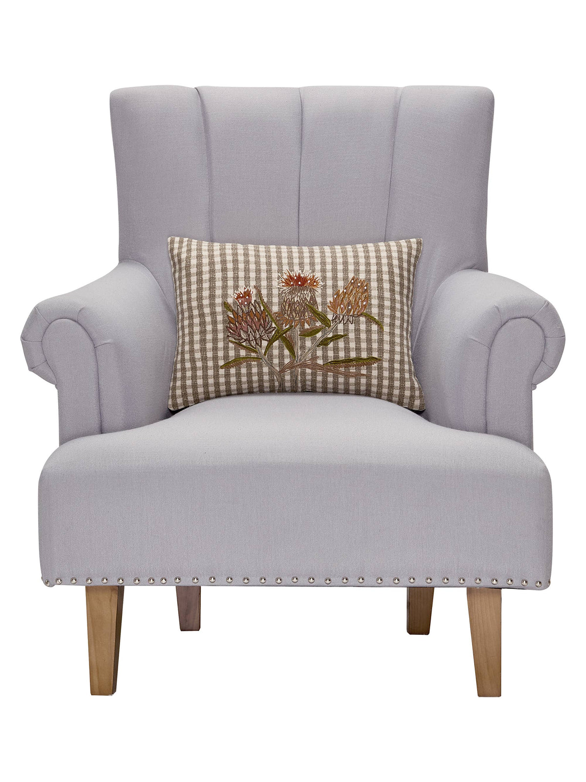 Harvest Flower Embroidered Pillow