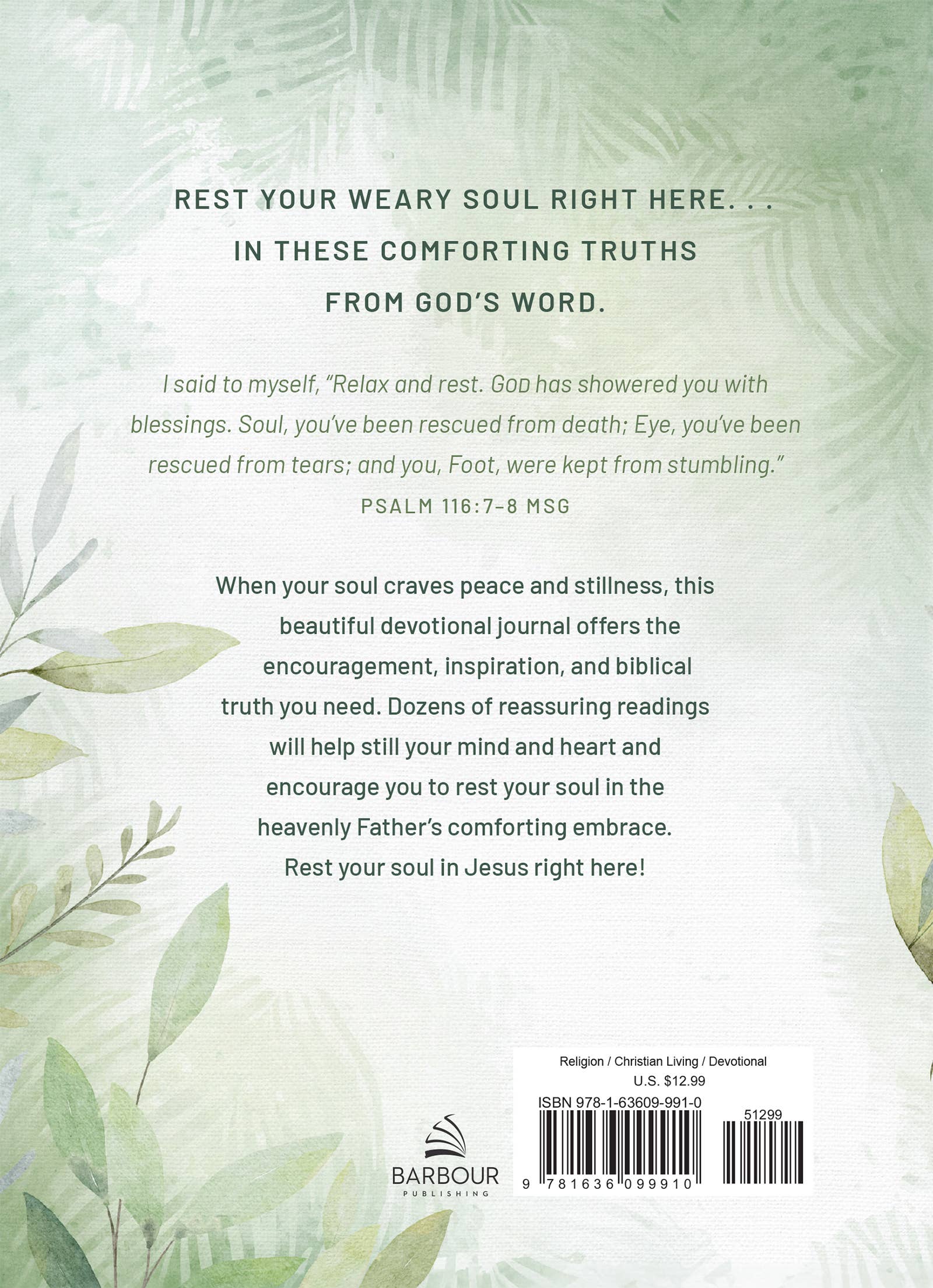 Barbour | Rest in Jesus | A Devotional Journal for the Exhausted Soul