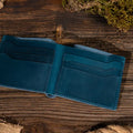 American Leather Goods | Bifold Wallet | Blue