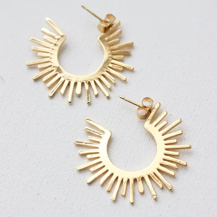 Katie Waltman Jewelry | Earrings | Sun Silhouette Hoops