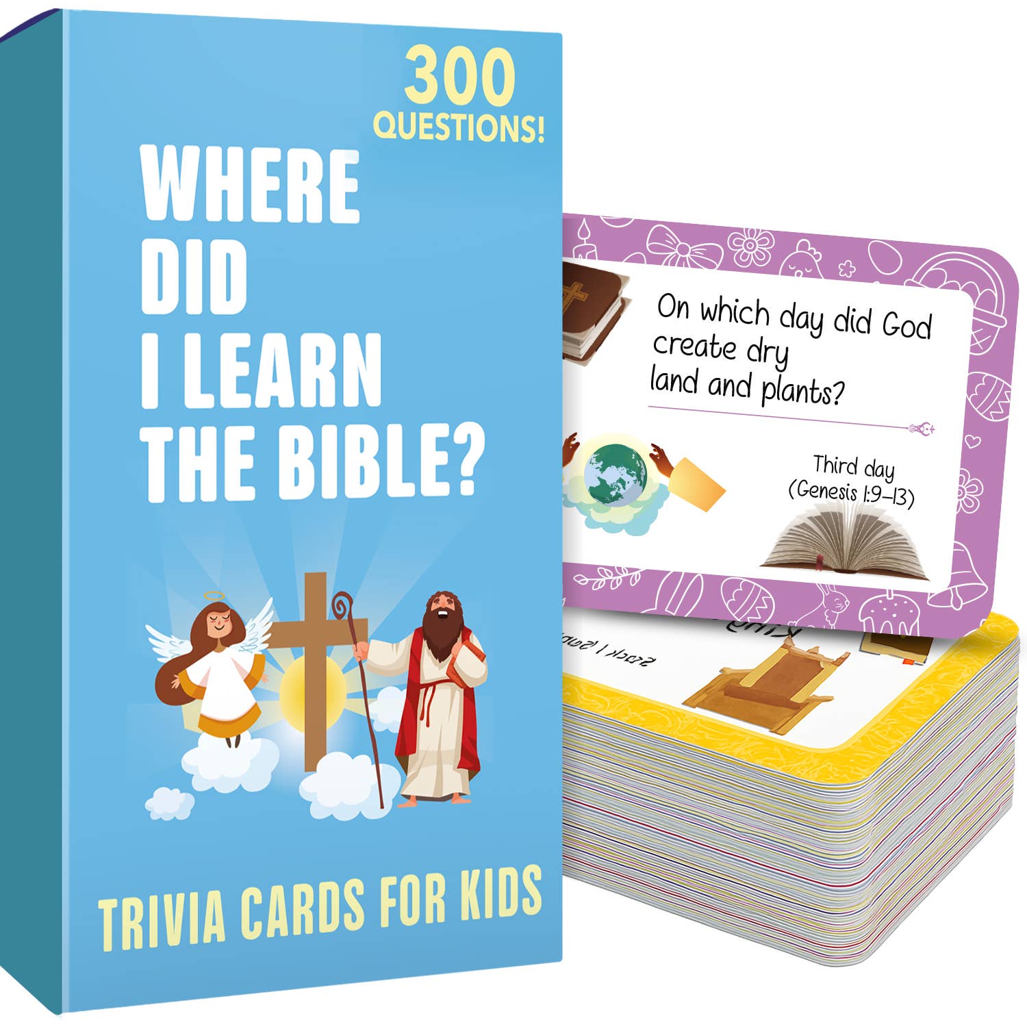 Quokka Bible Trivia Game - 300 Engaging Questions for Kids & Families