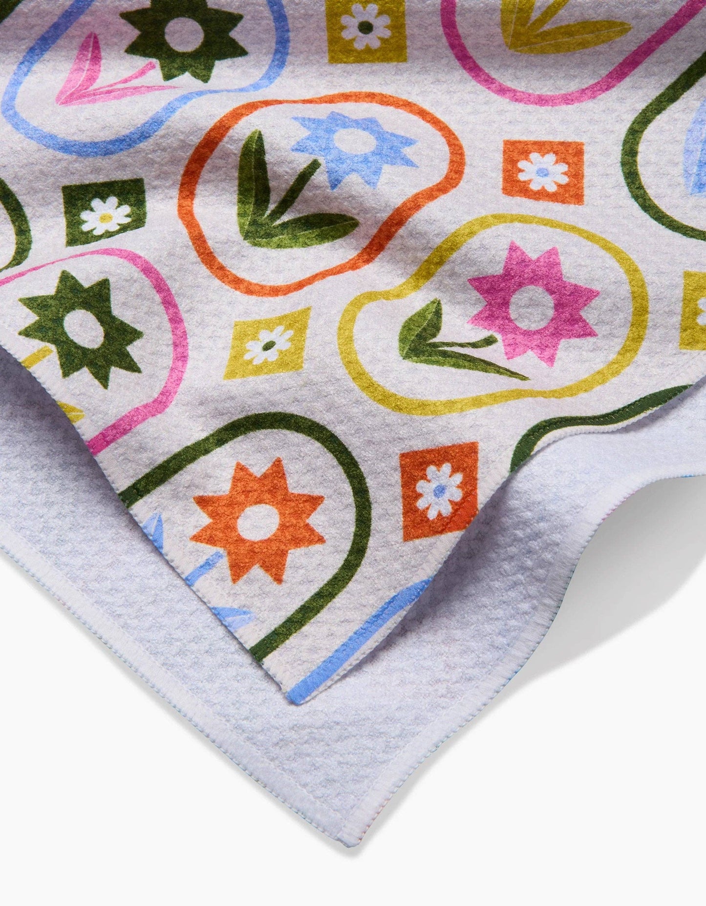 Geometry | Teal Towel | Petal Patchwork