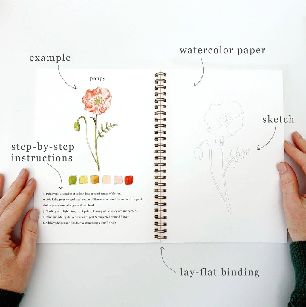Emily Lex | Watercolor Workbook | Flowers