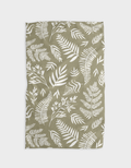 Geometry | Tea Towel | Olive
