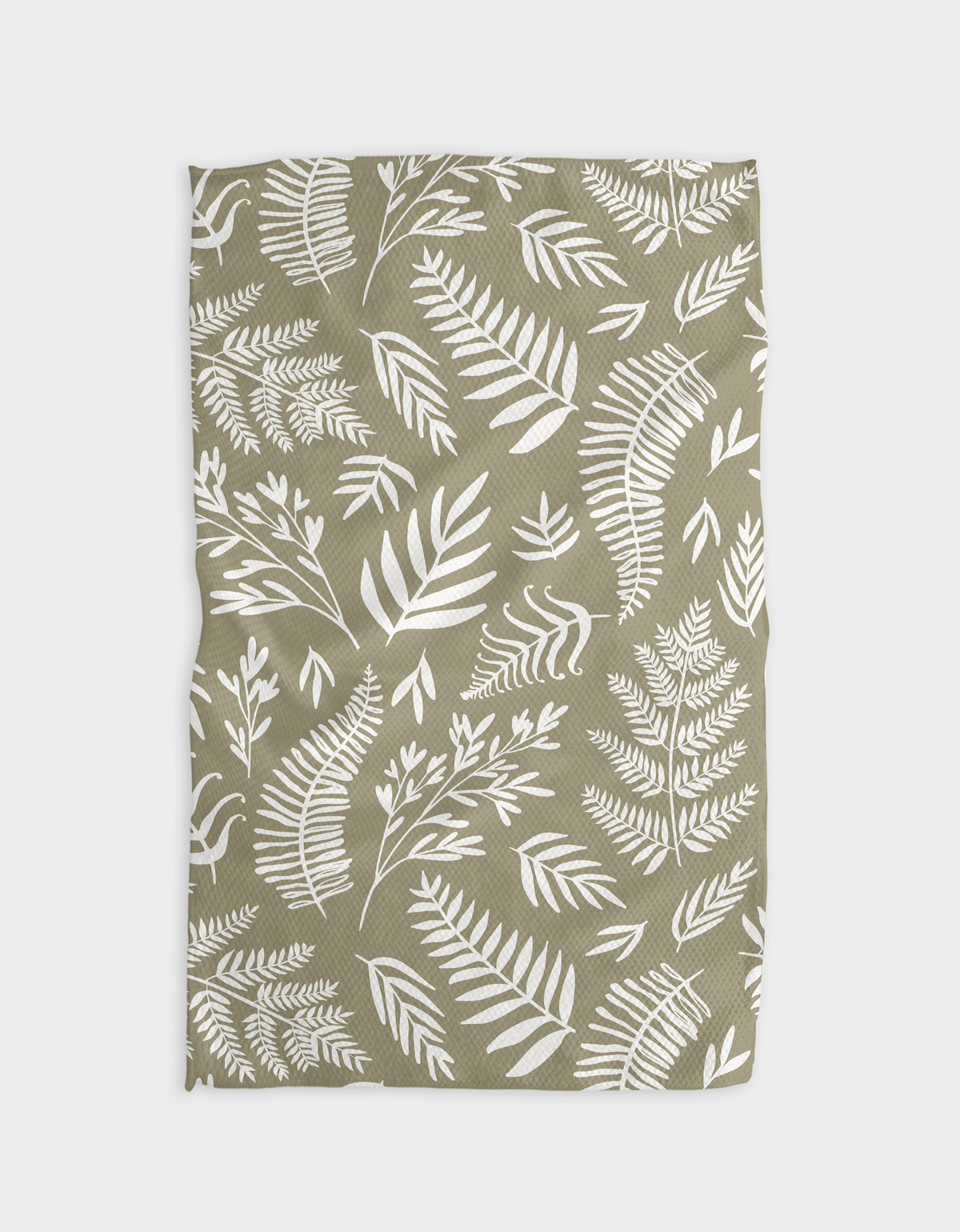 Geometry | Tea Towel | Olive