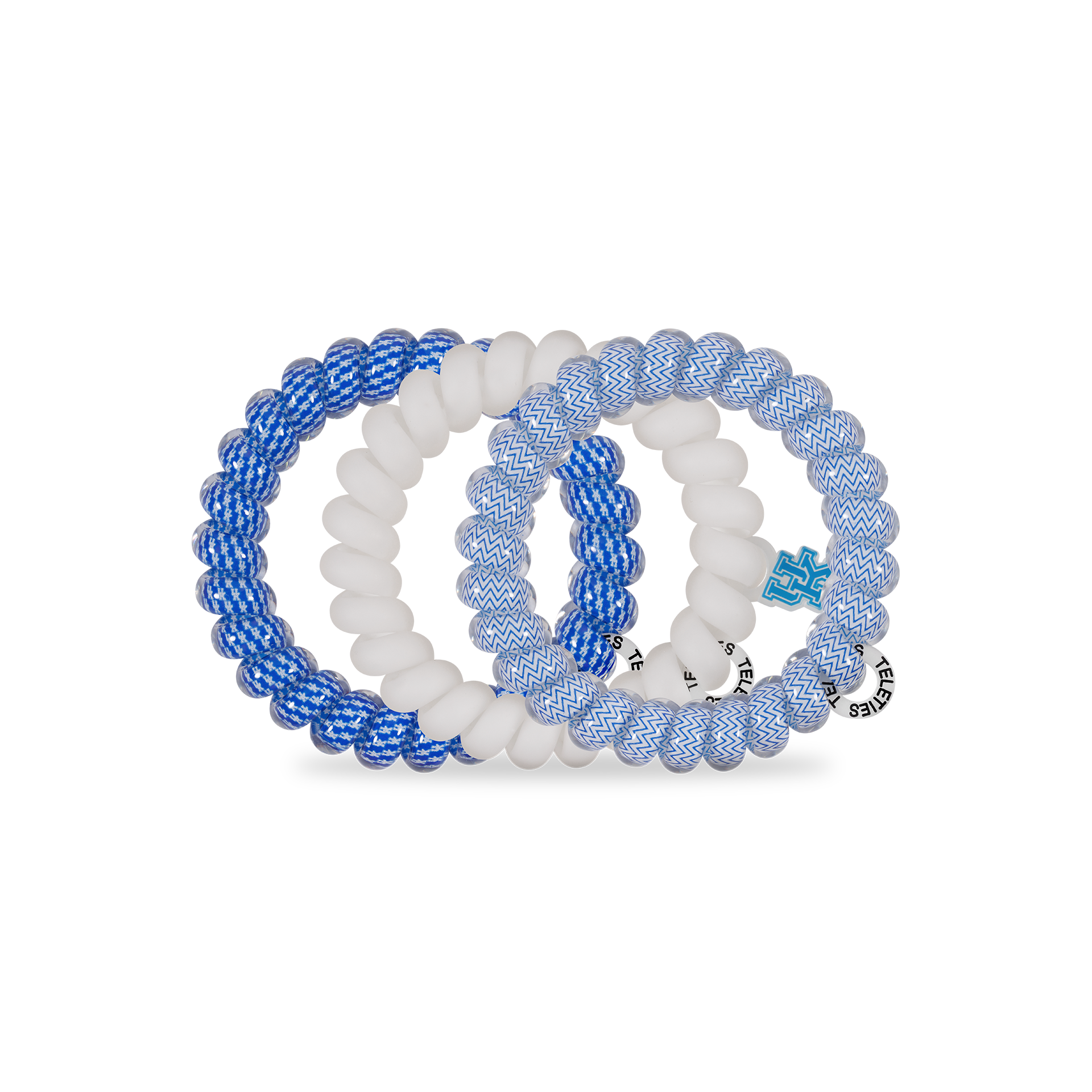 Spiral Hair Coils | Large | Go Big Blue! Hair Ties