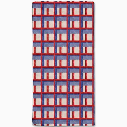 Geometry Cielo Grid Bar Towel
