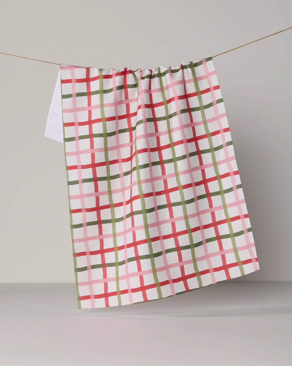 Geometry | Tea Towel | Festive Plaid