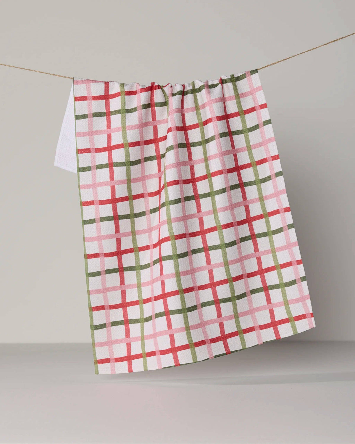 Geometry | Tea Towel | Festive Plaid