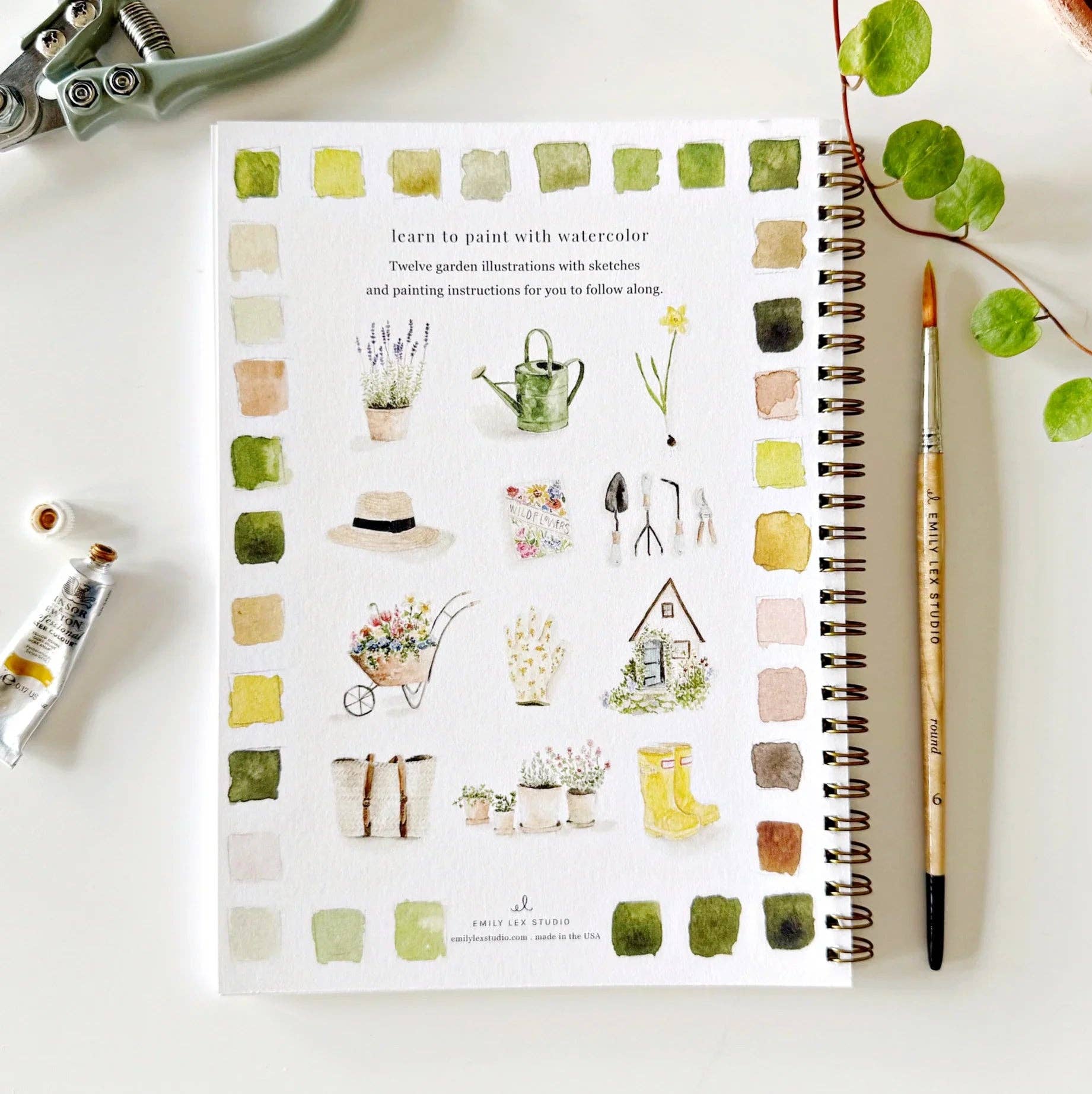 Emily Lex | Watercolor Workbook | Garden