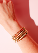 Beaded Blondes | Dainty June Bracelet in Gold | Standard 6.75 inch