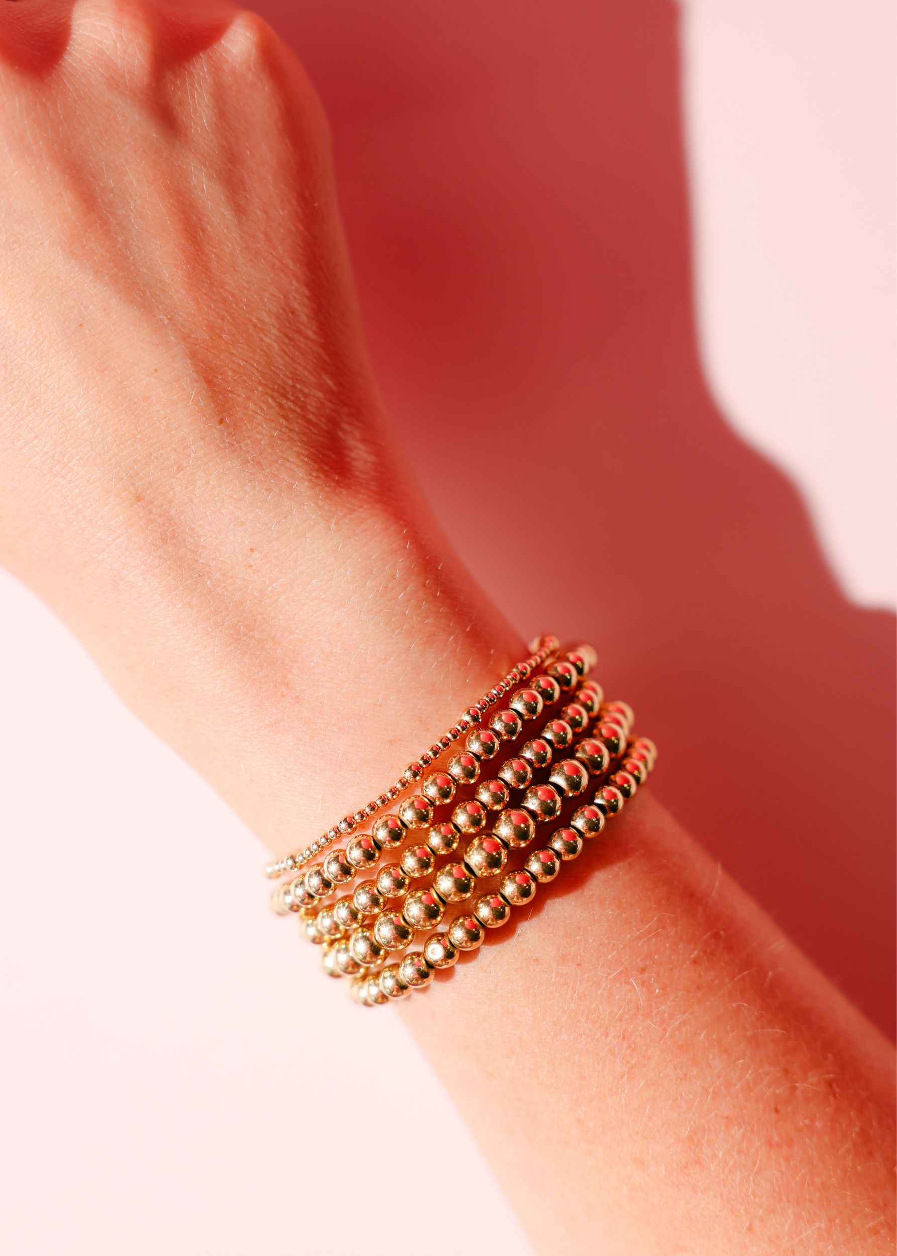 Beaded Blondes | Dainty June Bracelet in Gold | Extended 7.25 inch
