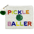 Pizzazz Pickle Baller Beaded Coin Pouch