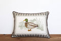 Little Birdie Home | Stripe Mallard Piped Pillow