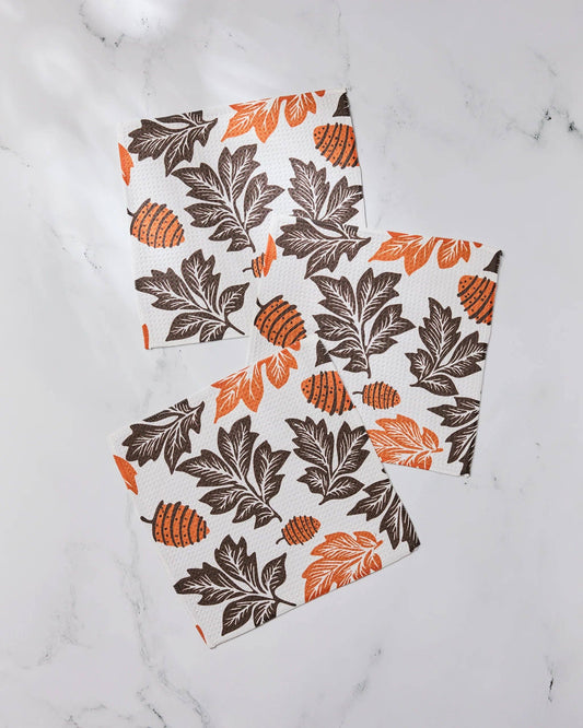 Geometry Woodland Waltz Dishcloth Set