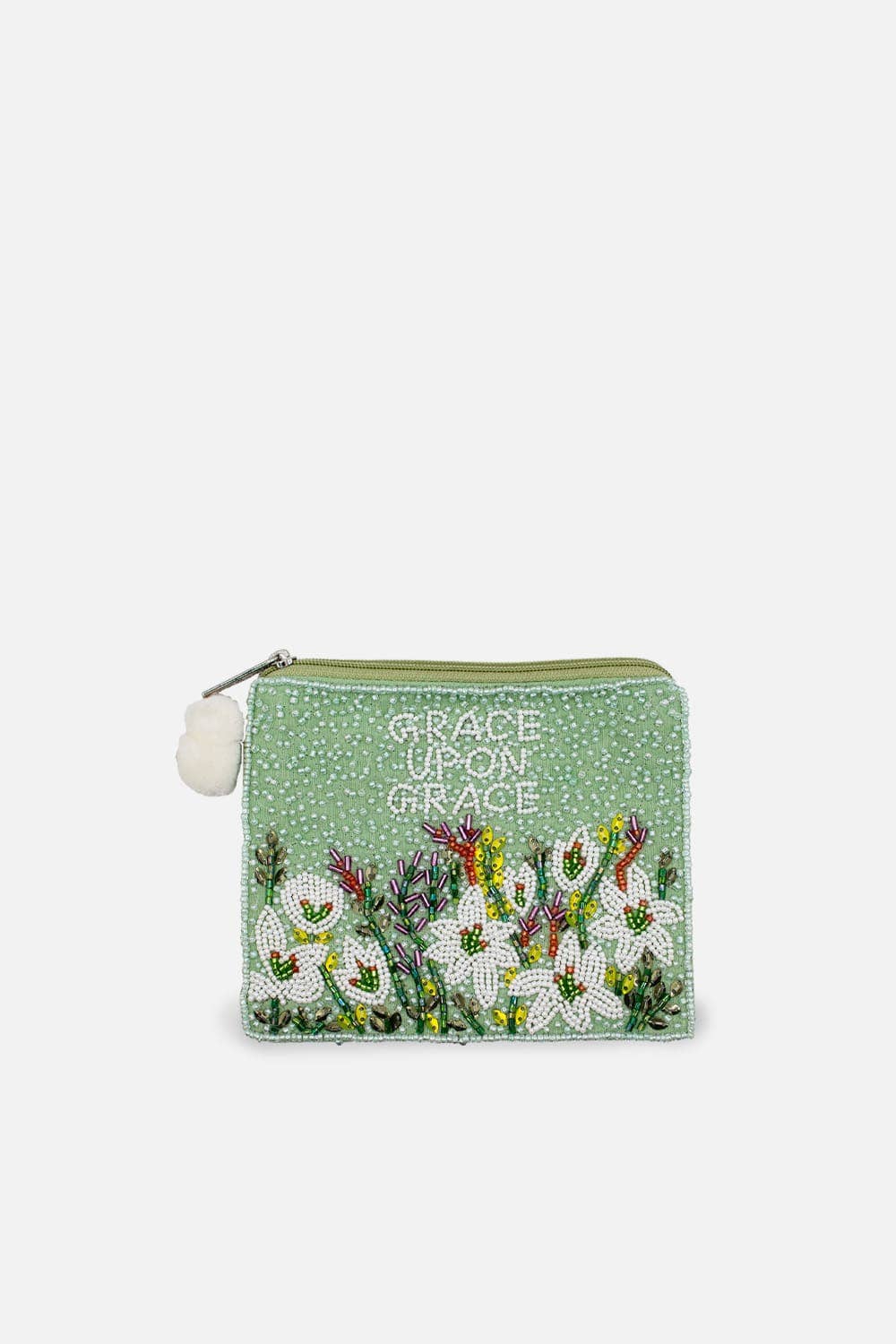 Pizzazz Inc. Grace Upon Grace Beaded Coin Pouch