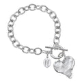 Susan Shaw | Silver Heart Chain Bracelet