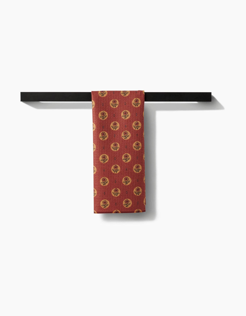 Geometry | Tea Towel | Artisanal Floral Orange