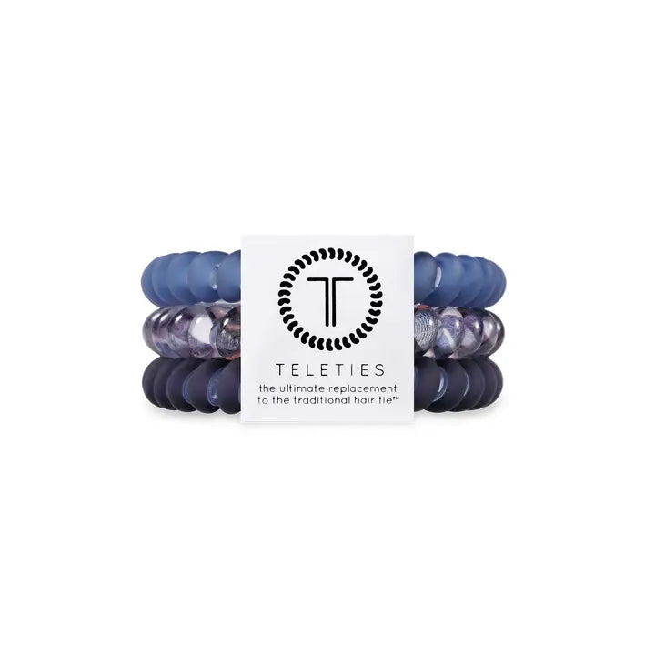 Teleties | Spiral Hair Coils | Small | Midnight Rain