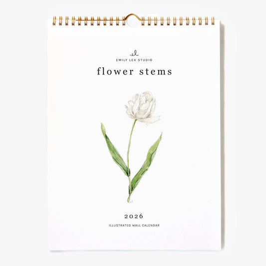 Emily Lex | 2026 Flower Stems Calendar