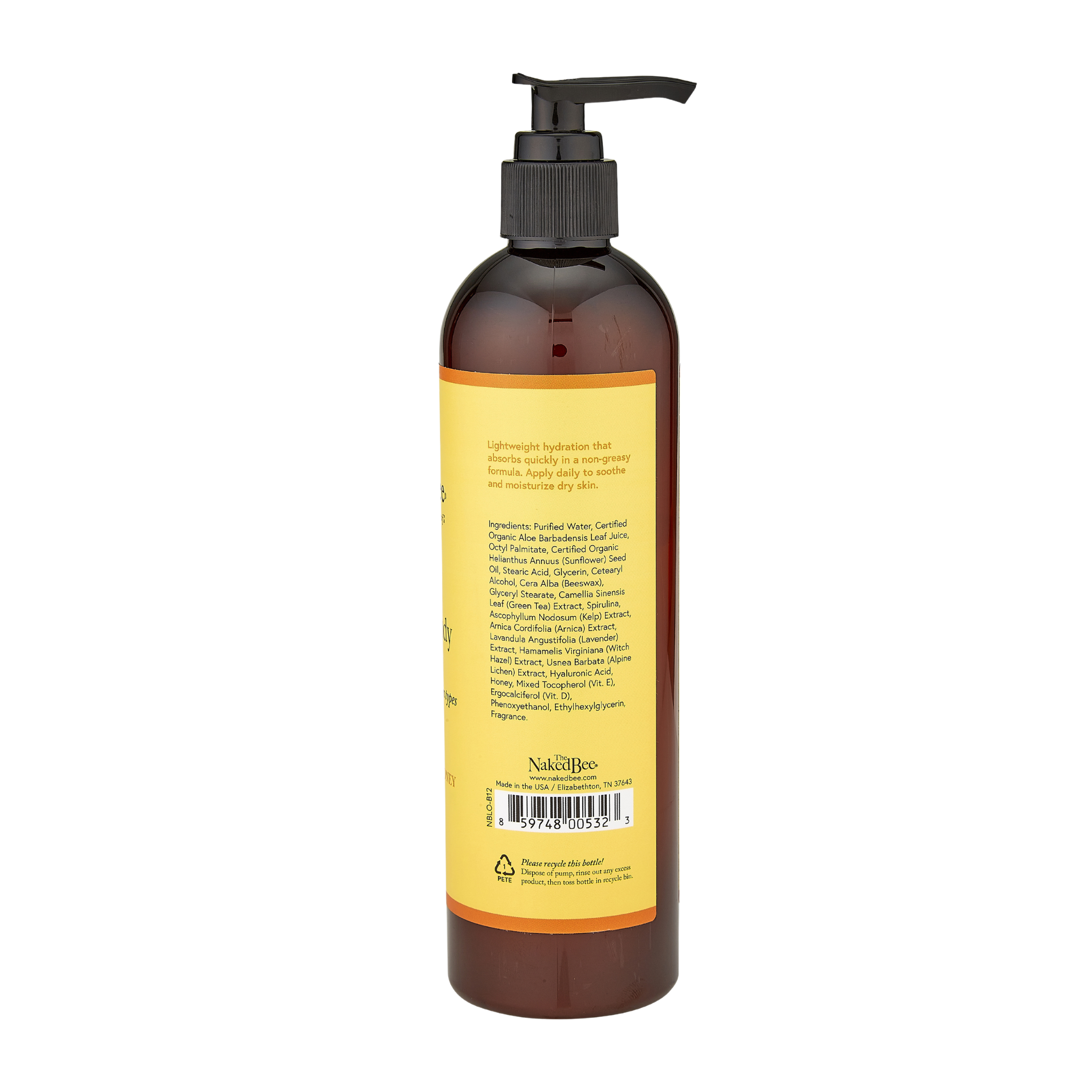 The Naked Bee | Hand & Body Lotion 12oz | Orange Blossom Honey