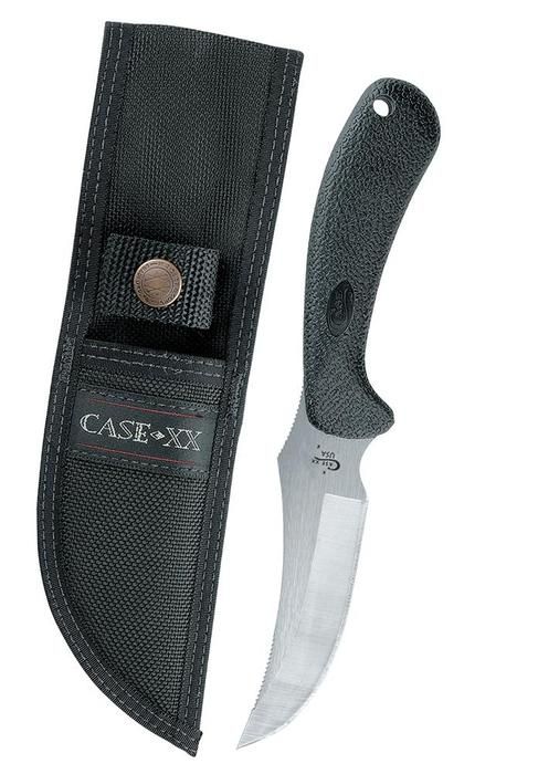 Case Knives Lightweight Synthetic Black Caliber® Ridgeback® Hunter with Ballistic Nylon Sheath 00362