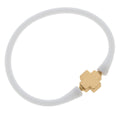 Canvas Style | Bracelet | Bali Cross Bead Silicone | White