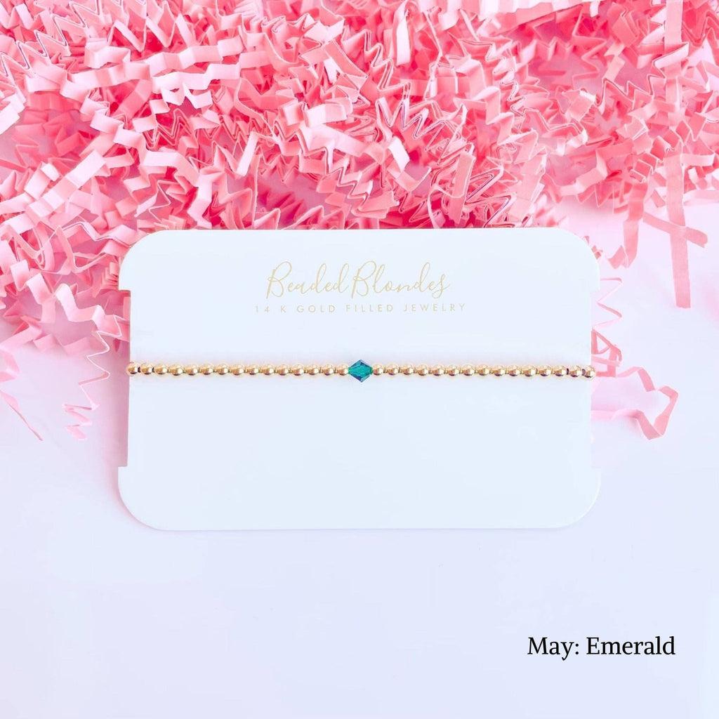 Birthstone Swarovski Bracelet Collection (Pack of 12): Standard 6.75 inch