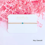 Birthstone Swarovski Bracelet Collection (Pack of 12): Standard 6.75 inch