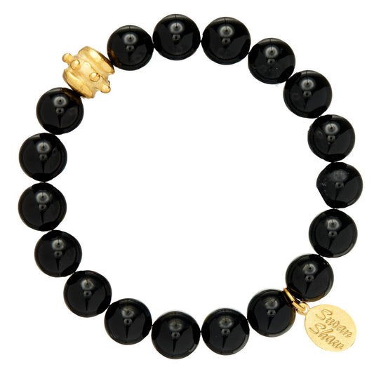 Susan Shaw Bailey Stretch Bracelet - Onyx
