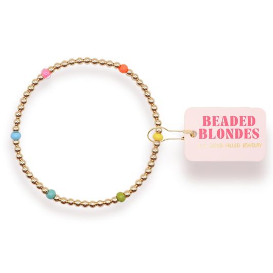 Beaded Blondes | Confetti Poppi Bracelet | Kids Size