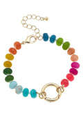 Canvas Style | Bracelet | Lucy Beaded Charm | Rainbow Multi