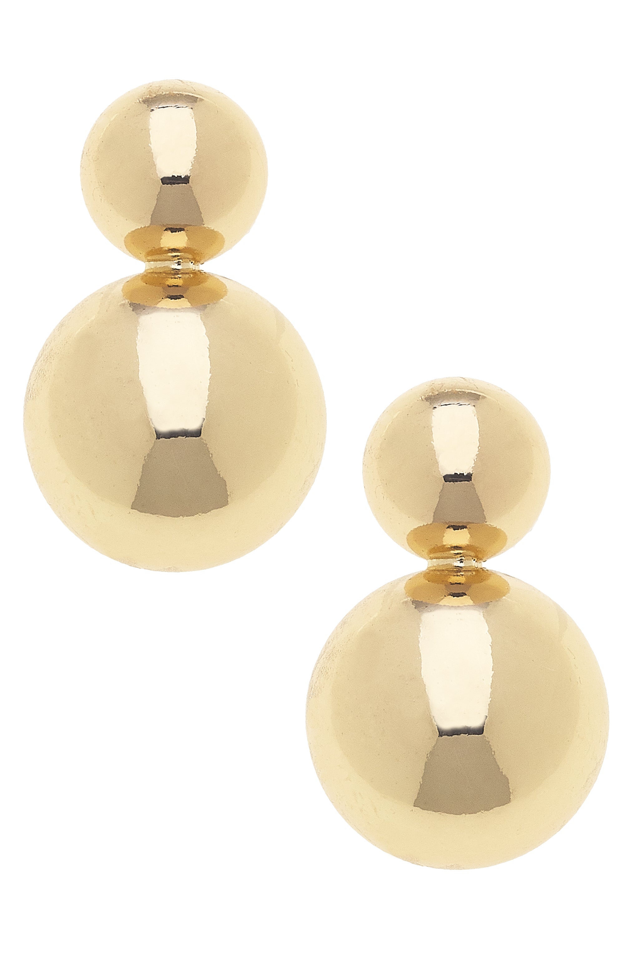 Canvas Style | Earrings | Campbell Statement Studs in Shiny Gold