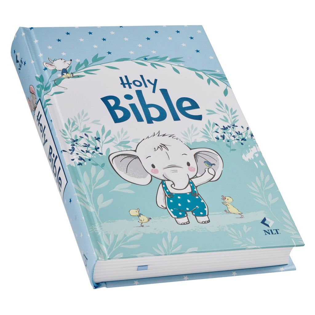 Christian Art Gifts | Bible NLT Infant, Hardcover | Blue