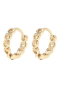 Canvas Style | Earrings | Blakely Linked Hearts Mini Huggie Hoops