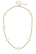 Canvas Style | Necklace | Macy Square Cross & Ball Bead Station Necklace