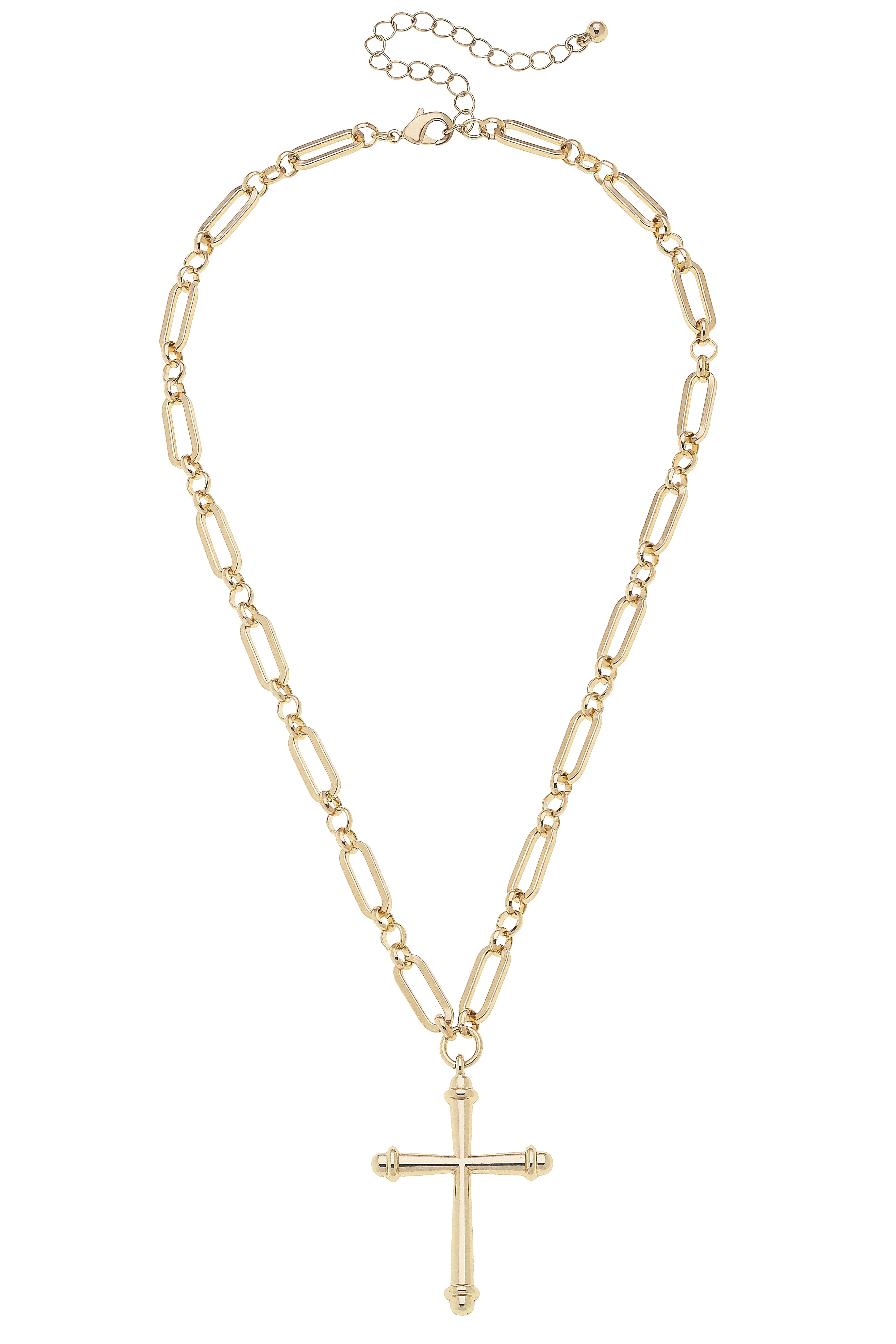 Canvas Style | Necklace | Esther Cross Linked in Shiny Gold