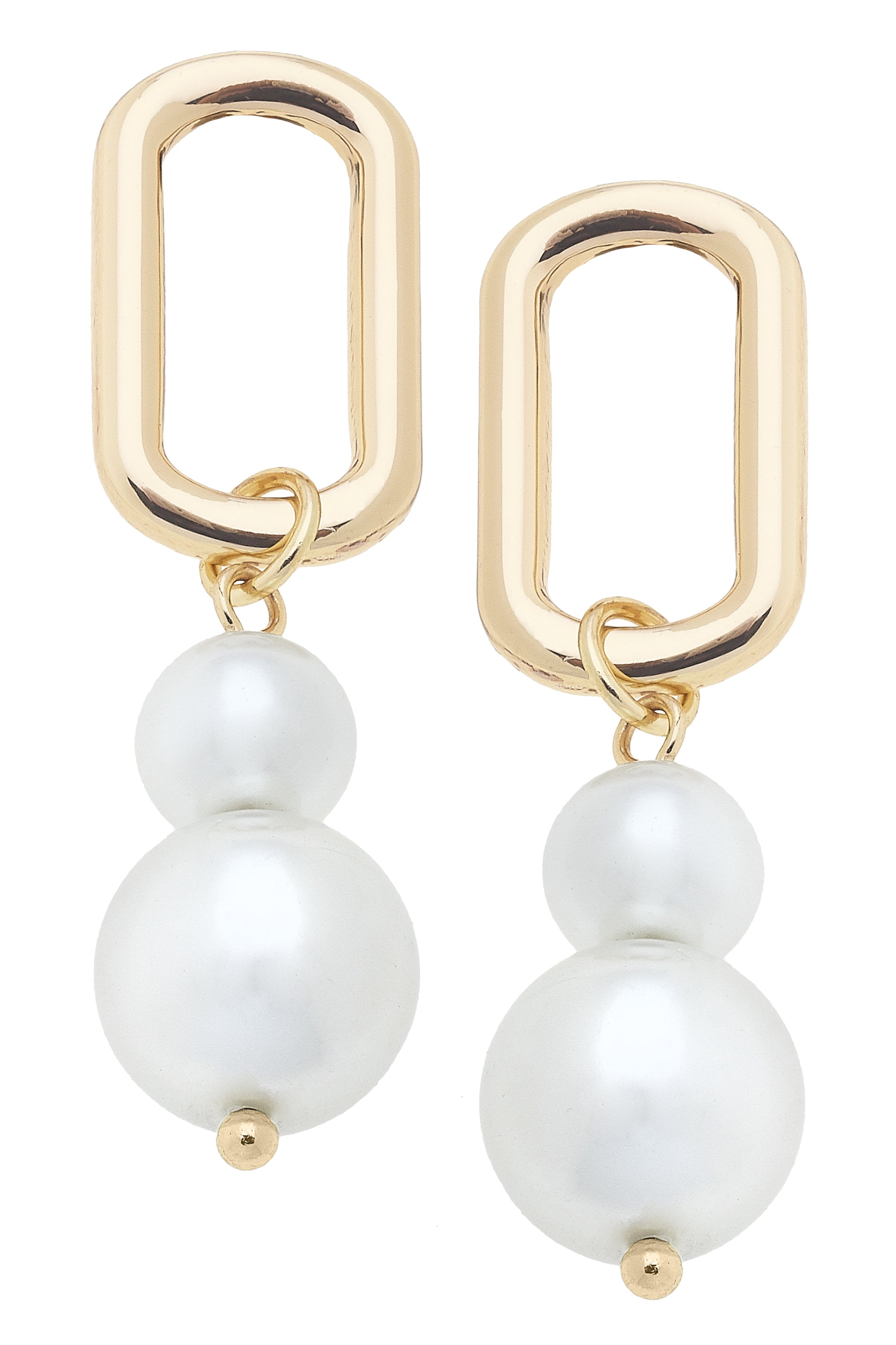 Canvas Style | Earrings | Larissa Double Pearl Drop