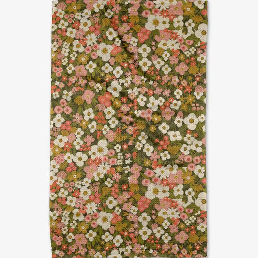 Geometry Gilded Garden Tea Towel