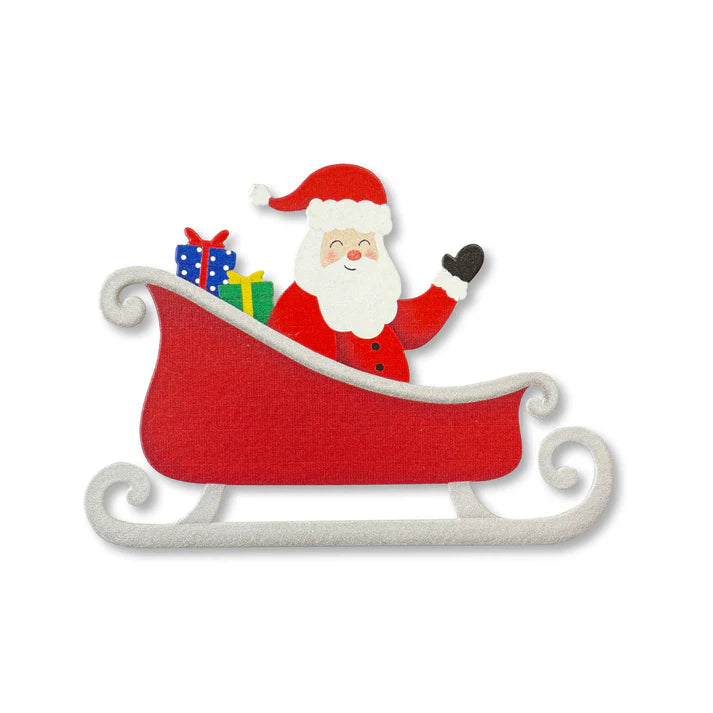 Roeda Santa in Sleigh Magnet